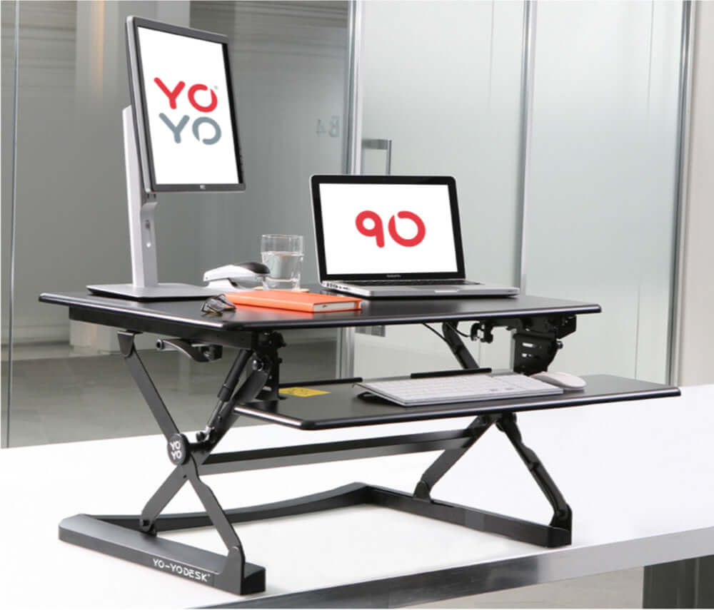 CLASSIC 90 Dual Monitor Standing Desk Converter