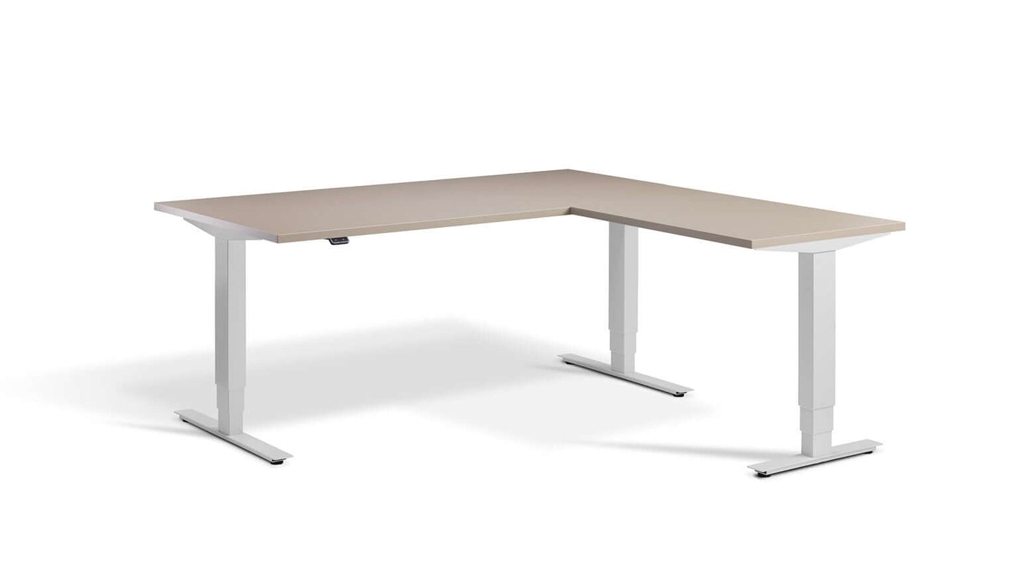 Advance Corner: Triple Motor Height Adjustable Desk - Premium Corner Standing Desk, 160kg Load, Tabletop 180 x 160cm