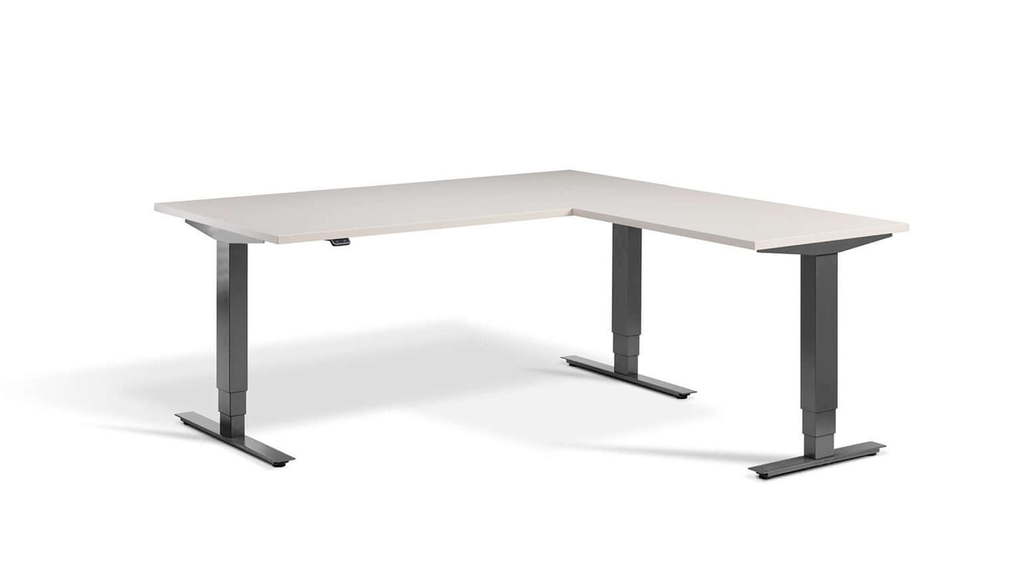 Advance Corner: Triple Motor Height Adjustable Desk - Premium Corner Standing Desk, 160kg Load, Tabletop 180 x 160cm