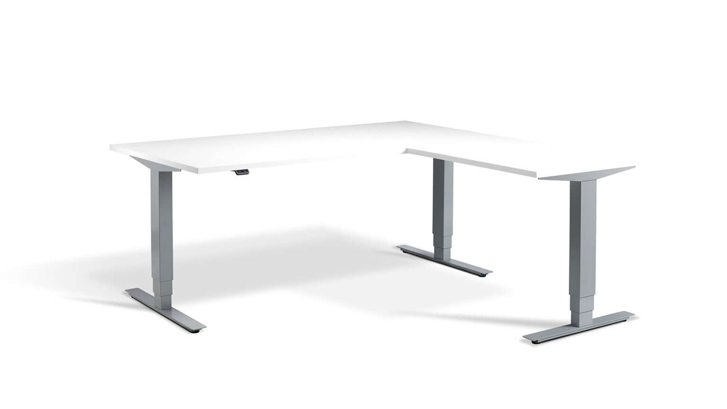 Advance Corner: Triple Motor Height Adjustable Desk - Premium Corner Standing Desk, 160kg Load, Tabletop 180 x 160cm