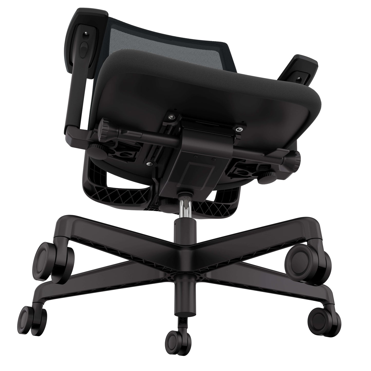 Kickster Task Chair – Ergonomic Office Chair with Lumbar Support, Adjustable Recline & Armrests, Black