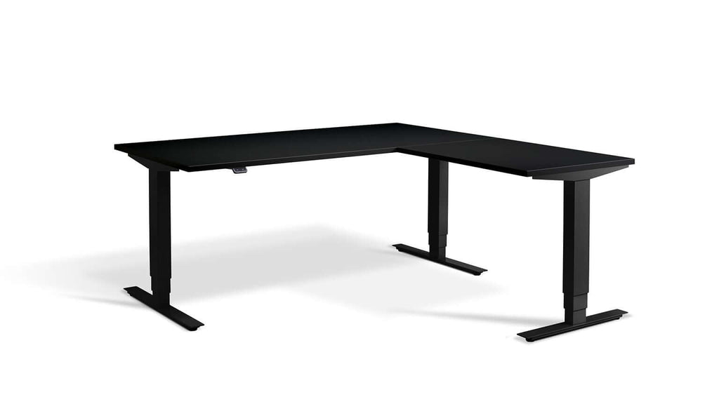 Advance Corner: Triple Motor Height Adjustable Desk - Premium Corner Standing Desk, 160kg Load, Tabletop 180 x 160cm
