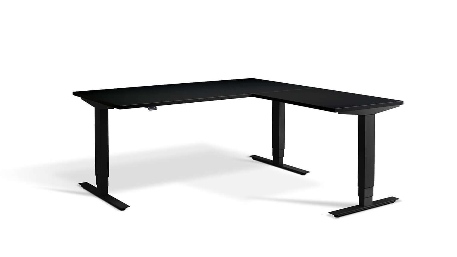Advance Corner: Triple Motor Height Adjustable Desk - Premium Corner Standing Desk, 160kg Load, Tabletop 180 x 160cm