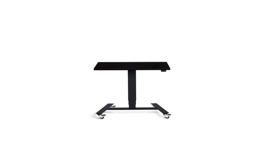Flex: Ultra-Flexible Mobile Table - Adjustable Height, Single Leg Design, Tabletop 80 x 60 cm