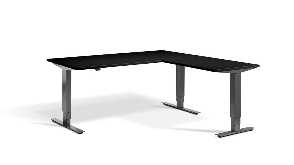 Advance Corner: Triple Motor Height Adjustable Desk - Premium Corner Standing Desk, 160kg Load, Tabletop 180 x 160cm