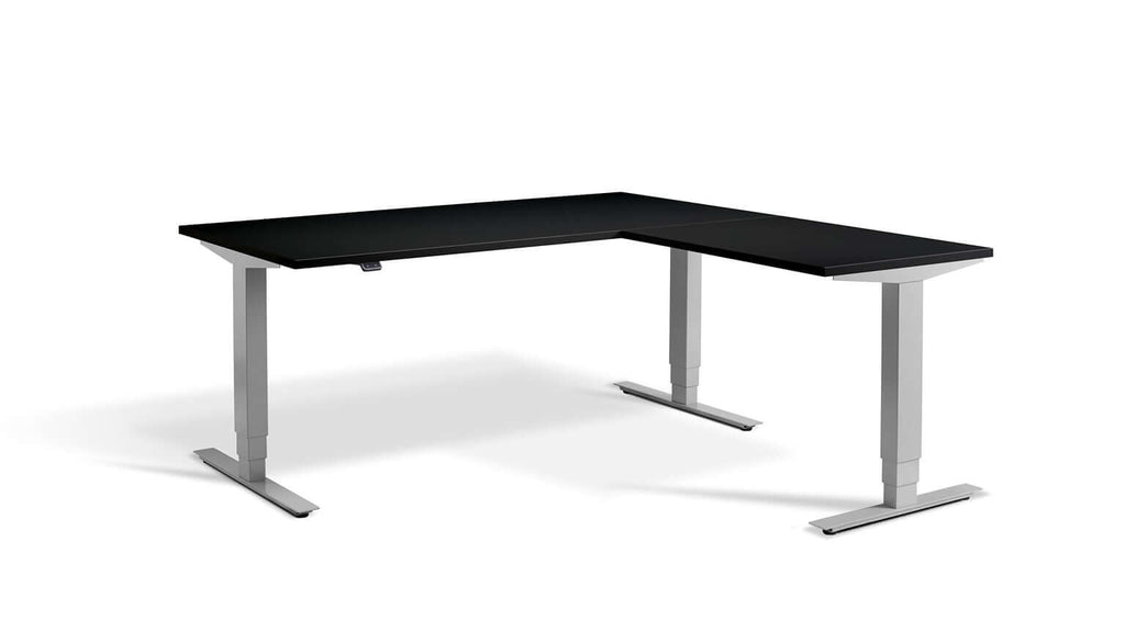 Advance Corner: Triple Motor Height Adjustable Desk - Premium Corner Standing Desk, 160kg Load, Tabletop 180 x 160cm