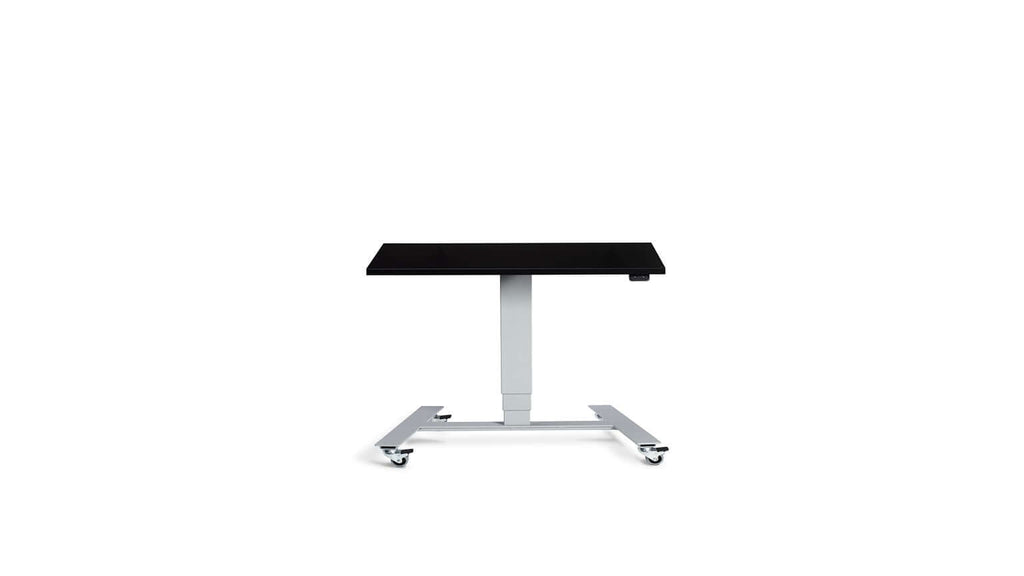 Flex: Ultra-Flexible Mobile Table - Adjustable Height, Single Leg Design, Tabletop 80 x 60 cm