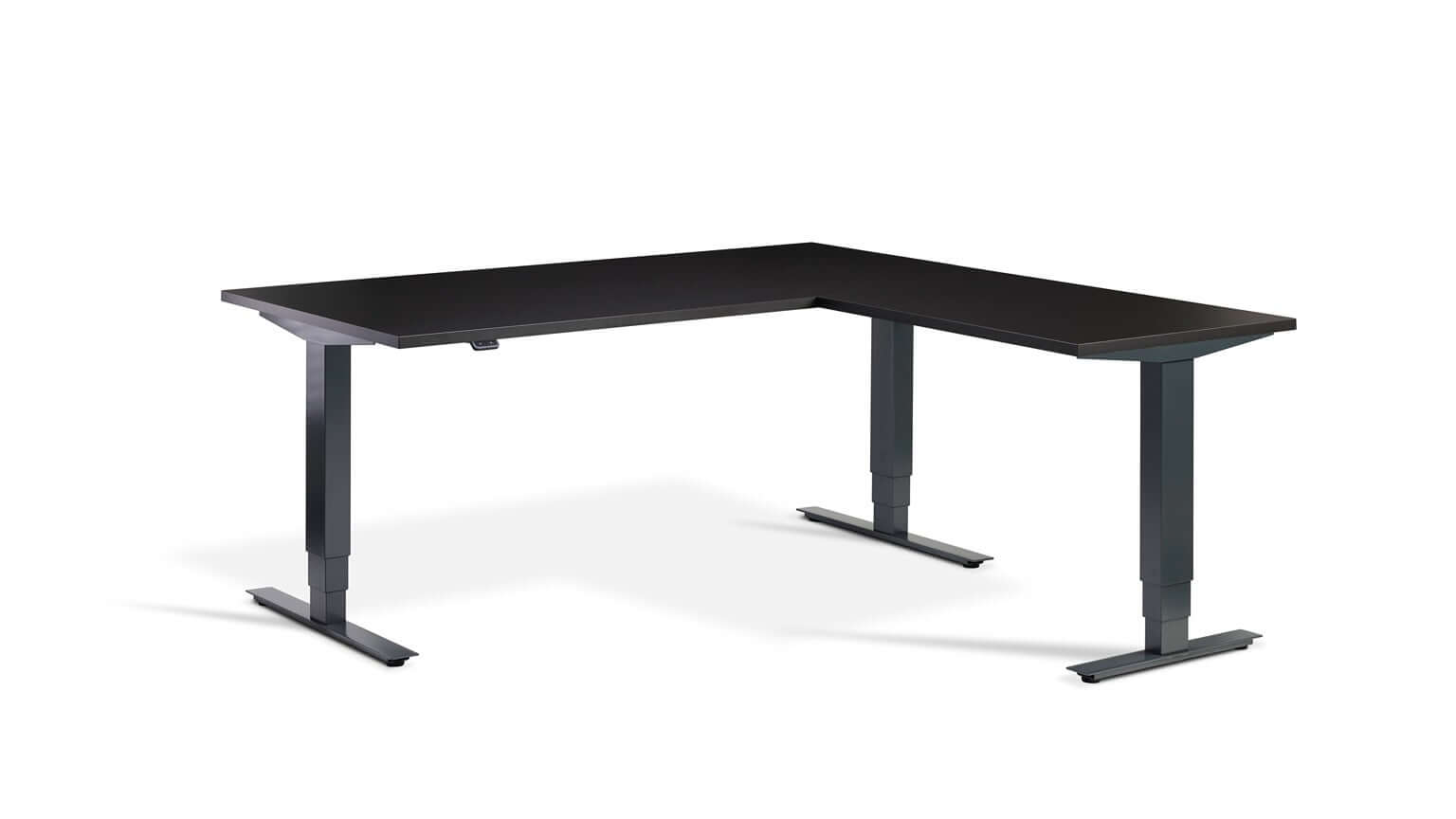 Advance Corner: Triple Motor Height Adjustable Desk - Premium Corner Standing Desk, 160kg Load, Tabletop 180 x 160cm