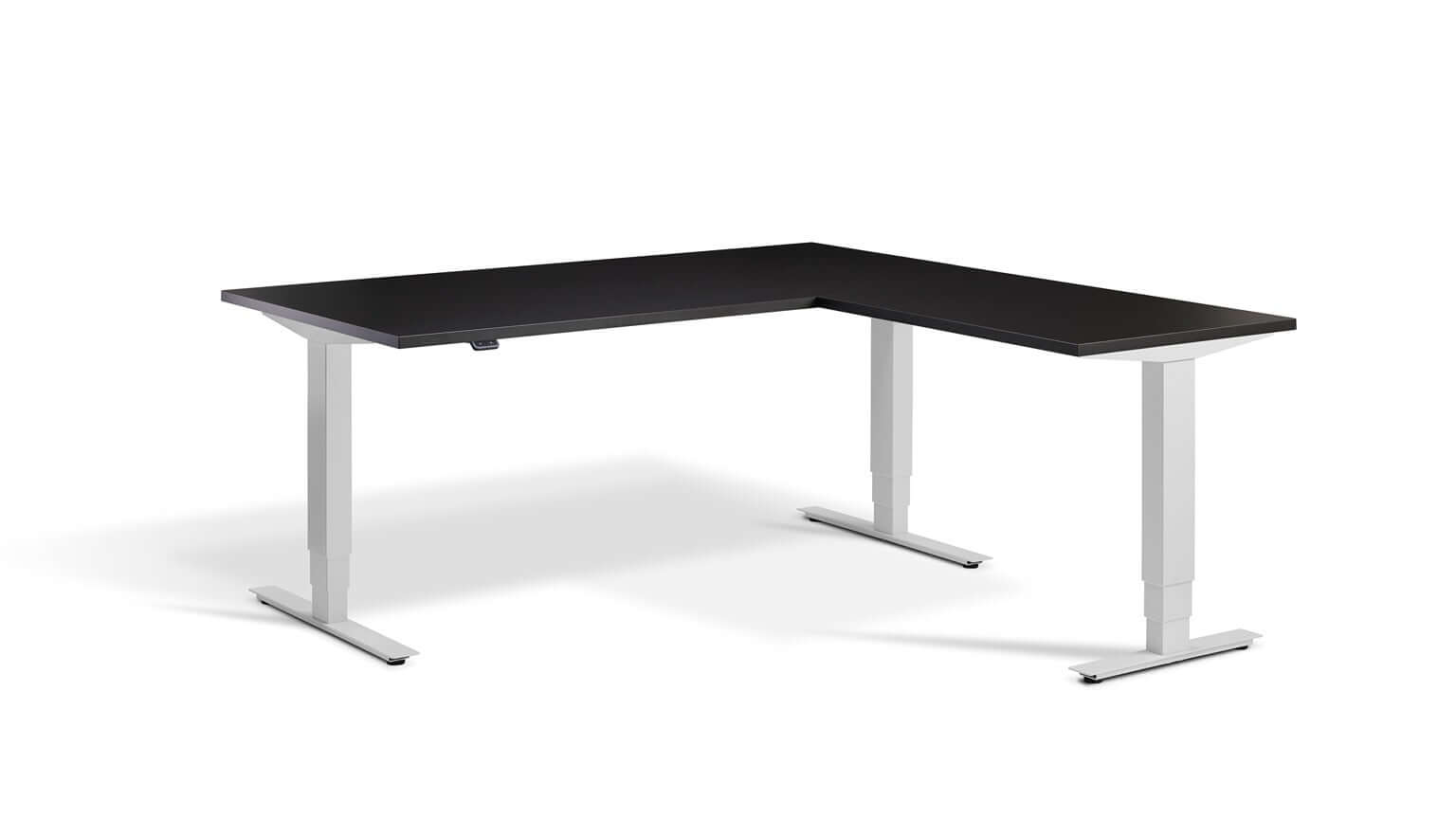 Advance Corner: Triple Motor Height Adjustable Desk - Premium Corner Standing Desk, 160kg Load, Tabletop 180 x 160cm