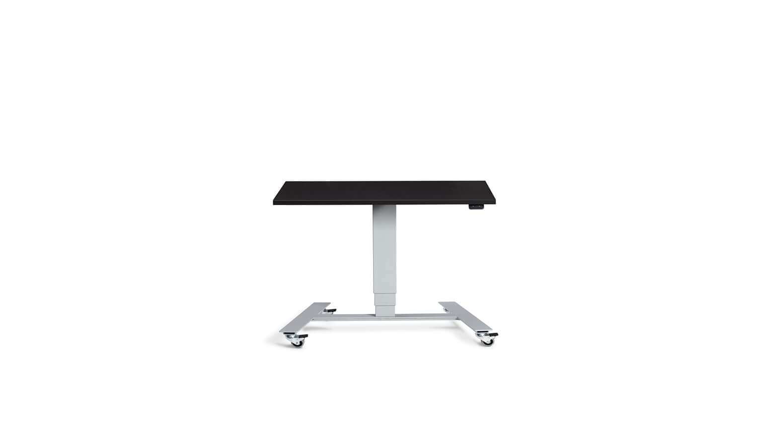 Flex: Ultra-Flexible Mobile Table - Adjustable Height, Single Leg Design, Tabletop 90 x 60 cm