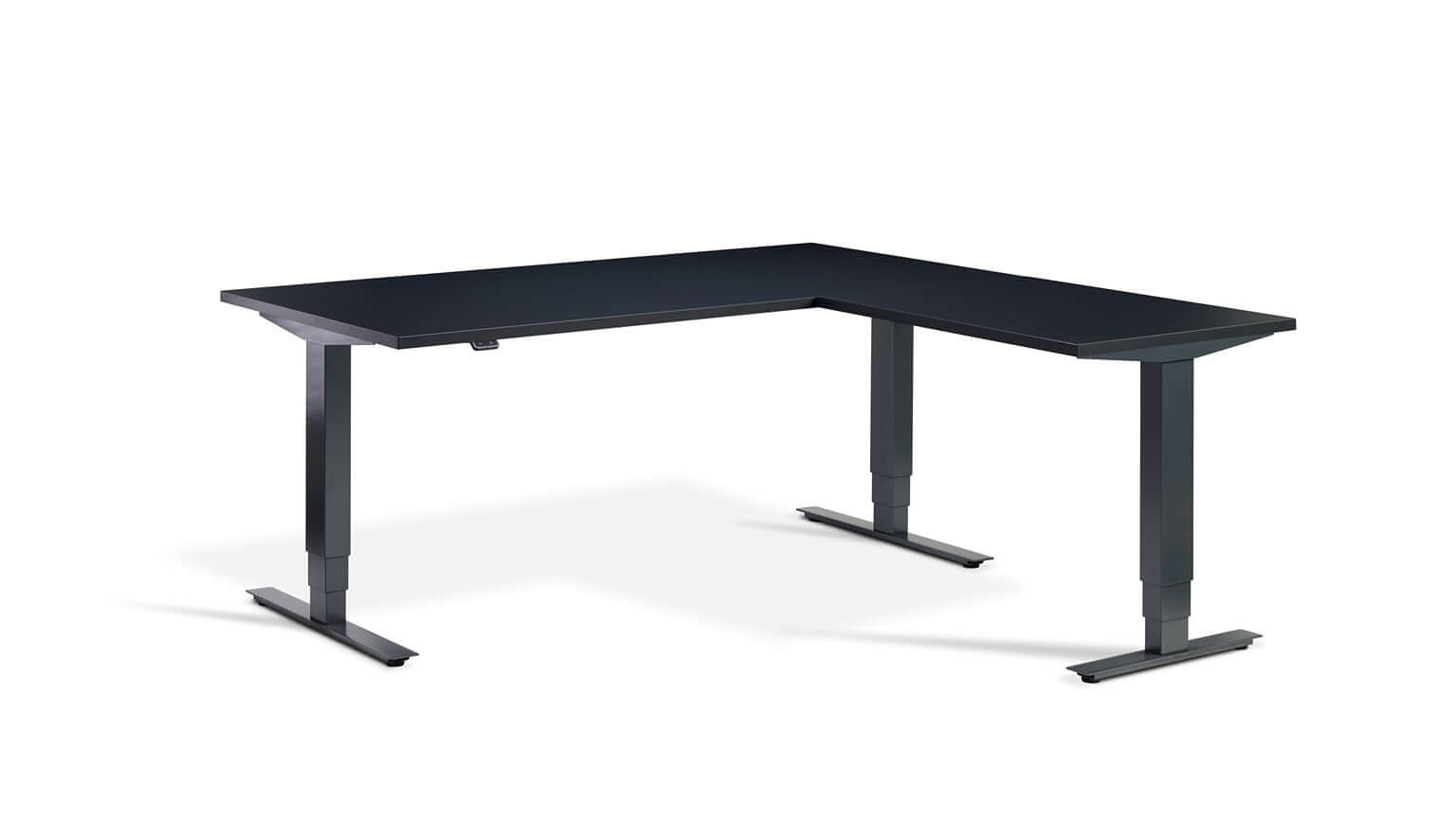 Advance Corner: Triple Motor Height Adjustable Desk - Premium Corner Standing Desk, 160kg Load, Tabletop 180 x 160cm