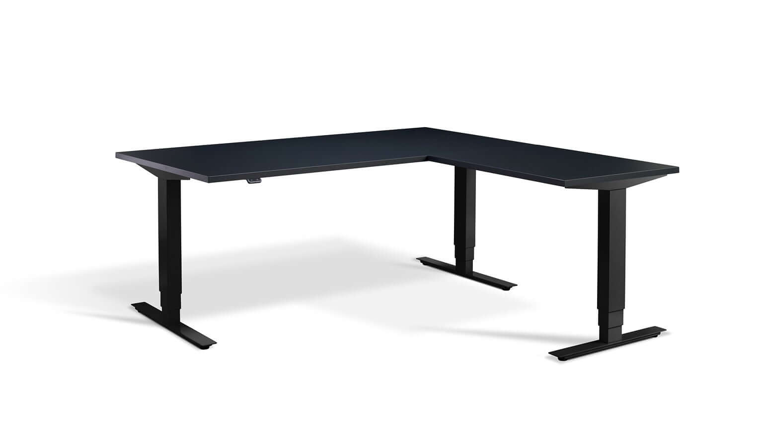 Advance Corner: Triple Motor Height Adjustable Desk - Premium Corner Standing Desk, 160kg Load, Tabletop 180 x 160cm