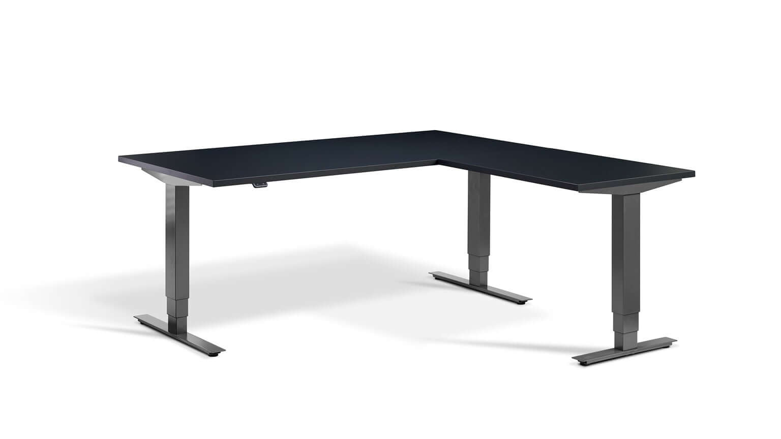 Advance Corner: Triple Motor Height Adjustable Desk - Premium Corner Standing Desk, 160kg Load, Tabletop 180 x 160cm