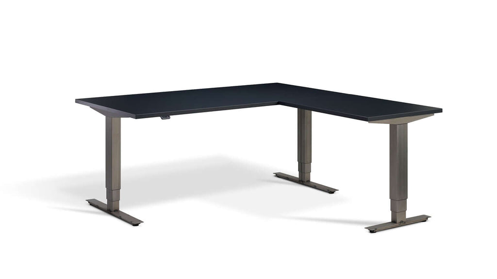 Advance Corner: Triple Motor Height Adjustable Desk - Premium Corner Standing Desk, 160kg Load, Tabletop 180 x 160cm