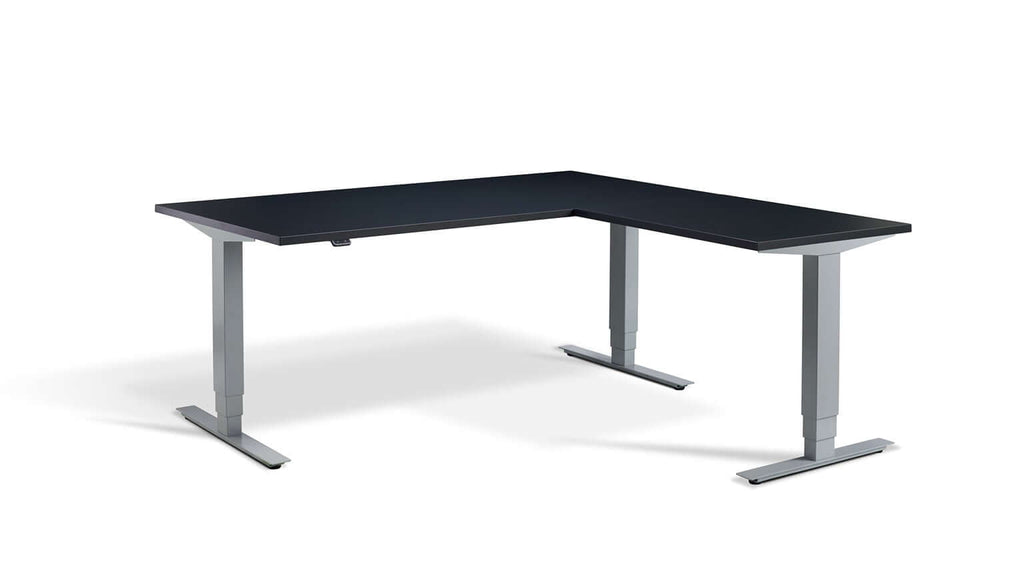Advance Corner: Triple Motor Height Adjustable Desk - Premium Corner Standing Desk, 160kg Load, Tabletop 180 x 160cm