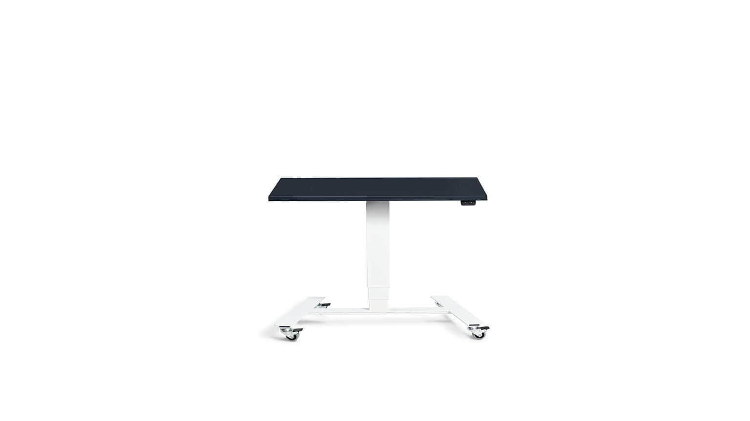 Flex: Ultra-Flexible Mobile Table - Adjustable Height, Single Leg Design, Tabletop 90 x 60 cm