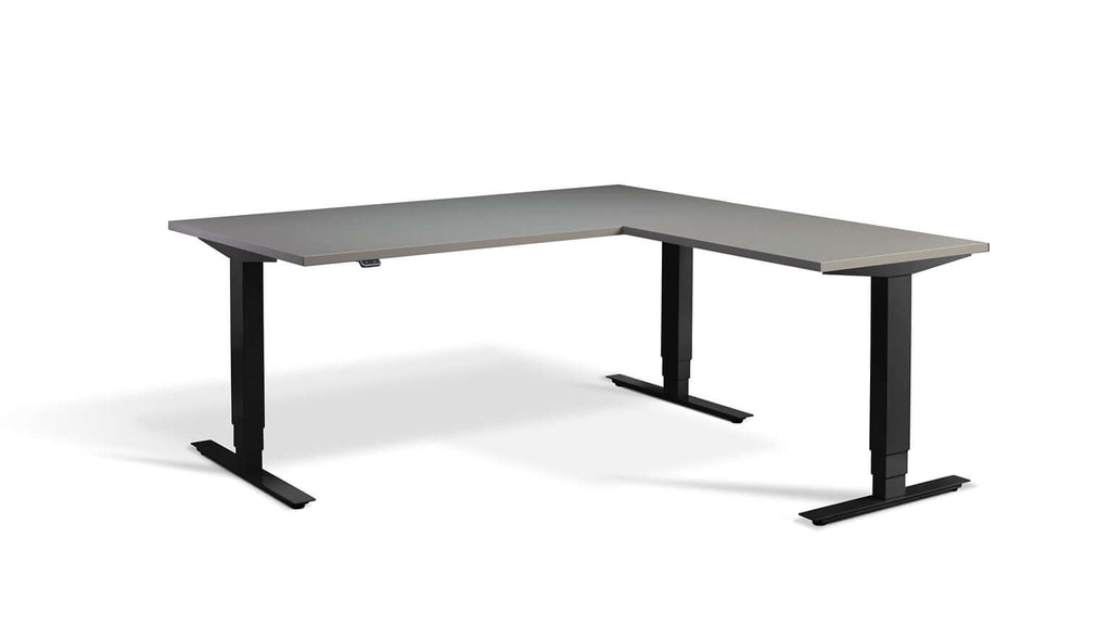 Advance Corner: Triple Motor Height Adjustable Desk - Premium Corner Standing Desk, 160kg Load, Tabletop 180 x 160cm