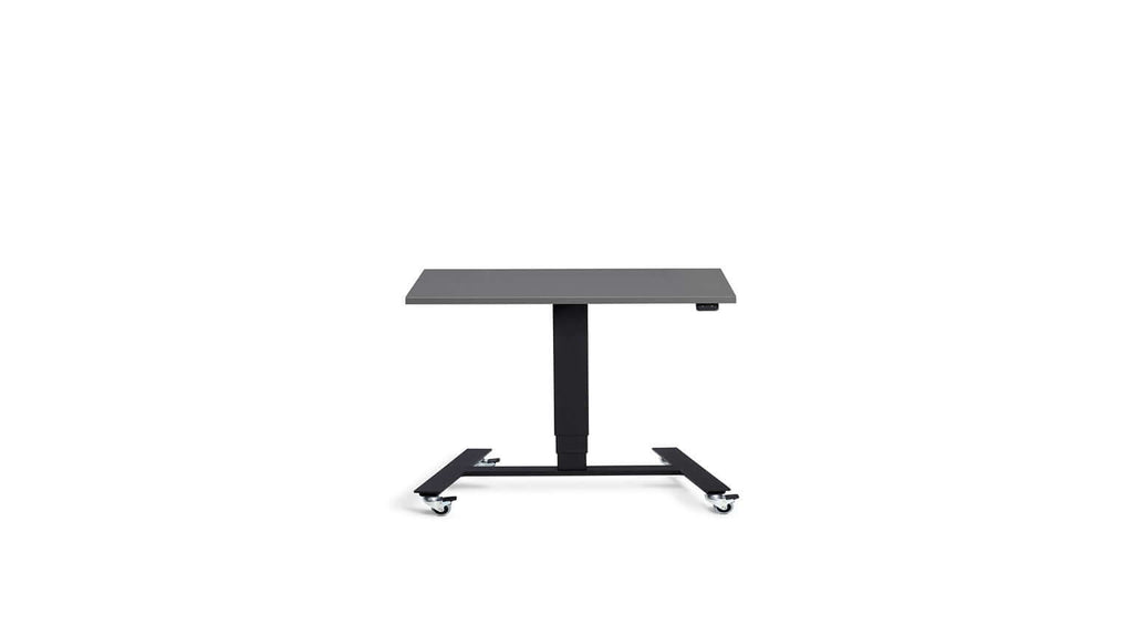 Flex: Ultra-Flexible Mobile Table - Adjustable Height, Single Leg Design, Tabletop 80 x 60 cm