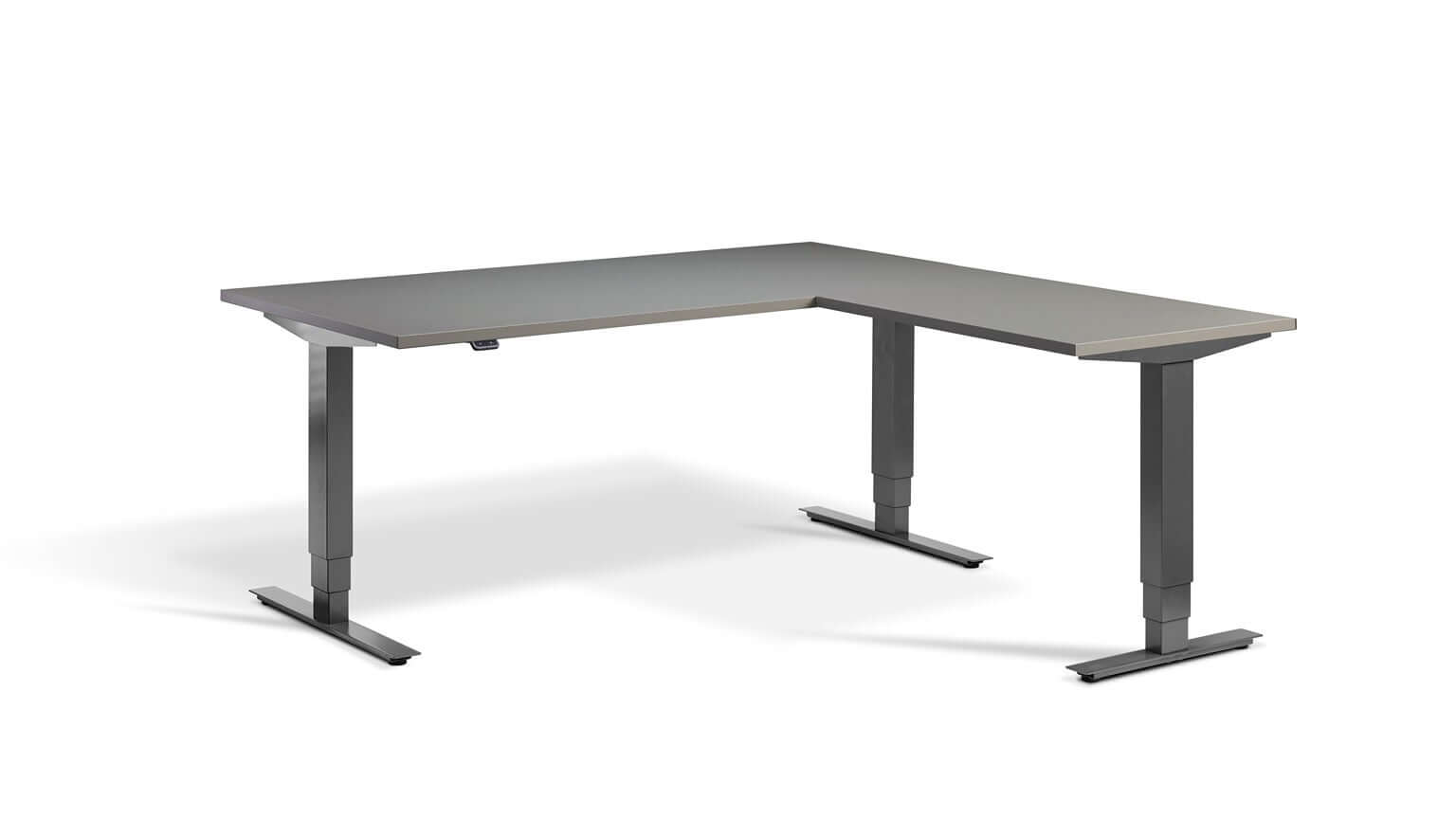 Advance Corner: Triple Motor Height Adjustable Desk - Premium Corner Standing Desk, 160kg Load, Tabletop 180 x 160cm
