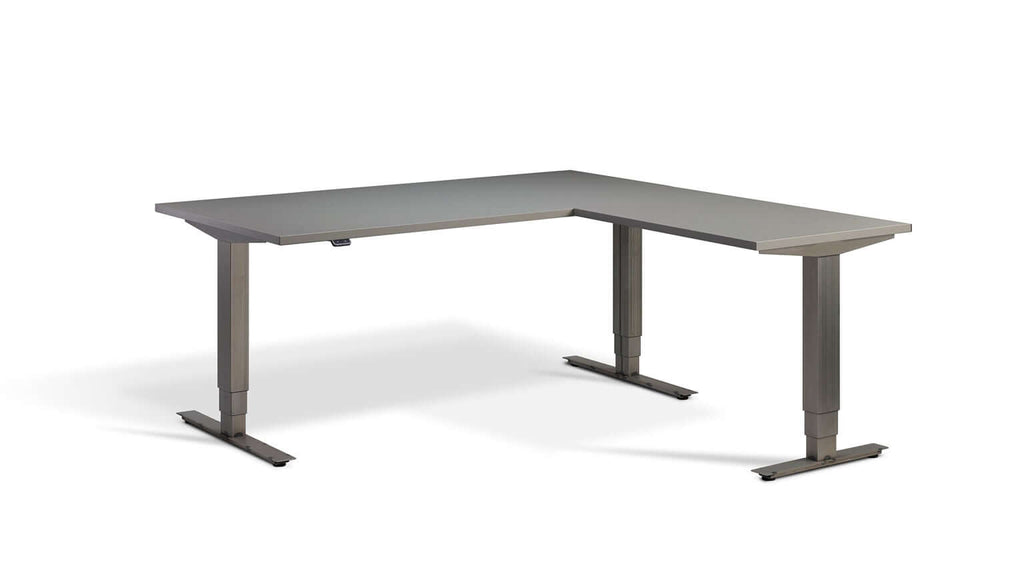 Advance Corner: Triple Motor Height Adjustable Desk - Premium Corner Standing Desk, 160kg Load, Tabletop 180 x 160cm