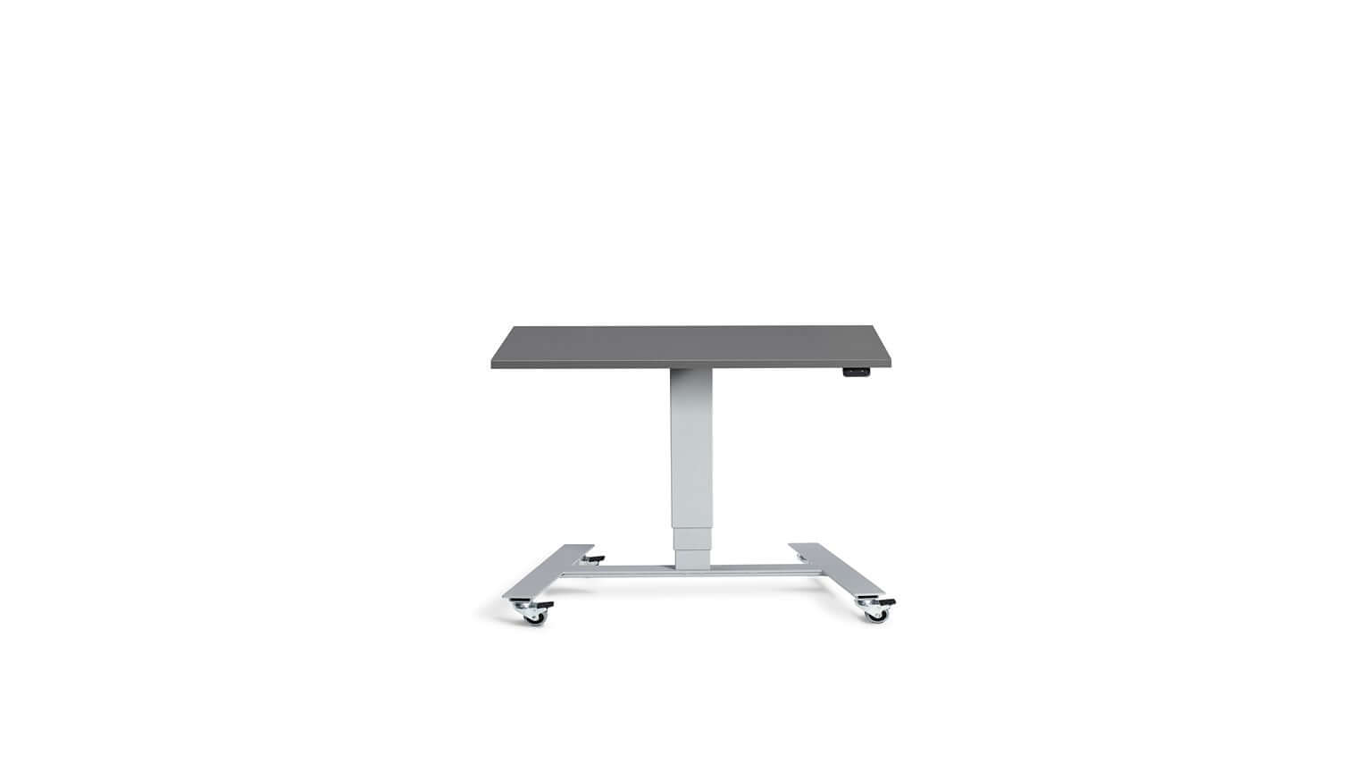 Flex: Ultra-Flexible Mobile Table - Adjustable Height, Single Leg Design, Tabletop 90 x 60 cm