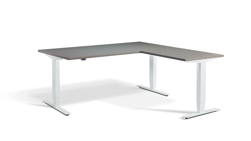 Advance Corner: Triple Motor Height Adjustable Desk - Premium Corner Standing Desk, 160kg Load, Tabletop 180 x 160cm