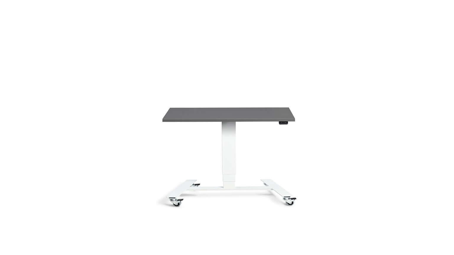Flex: Ultra-Flexible Mobile Table - Adjustable Height, Single Leg Design, Tabletop 90 x 60 cm