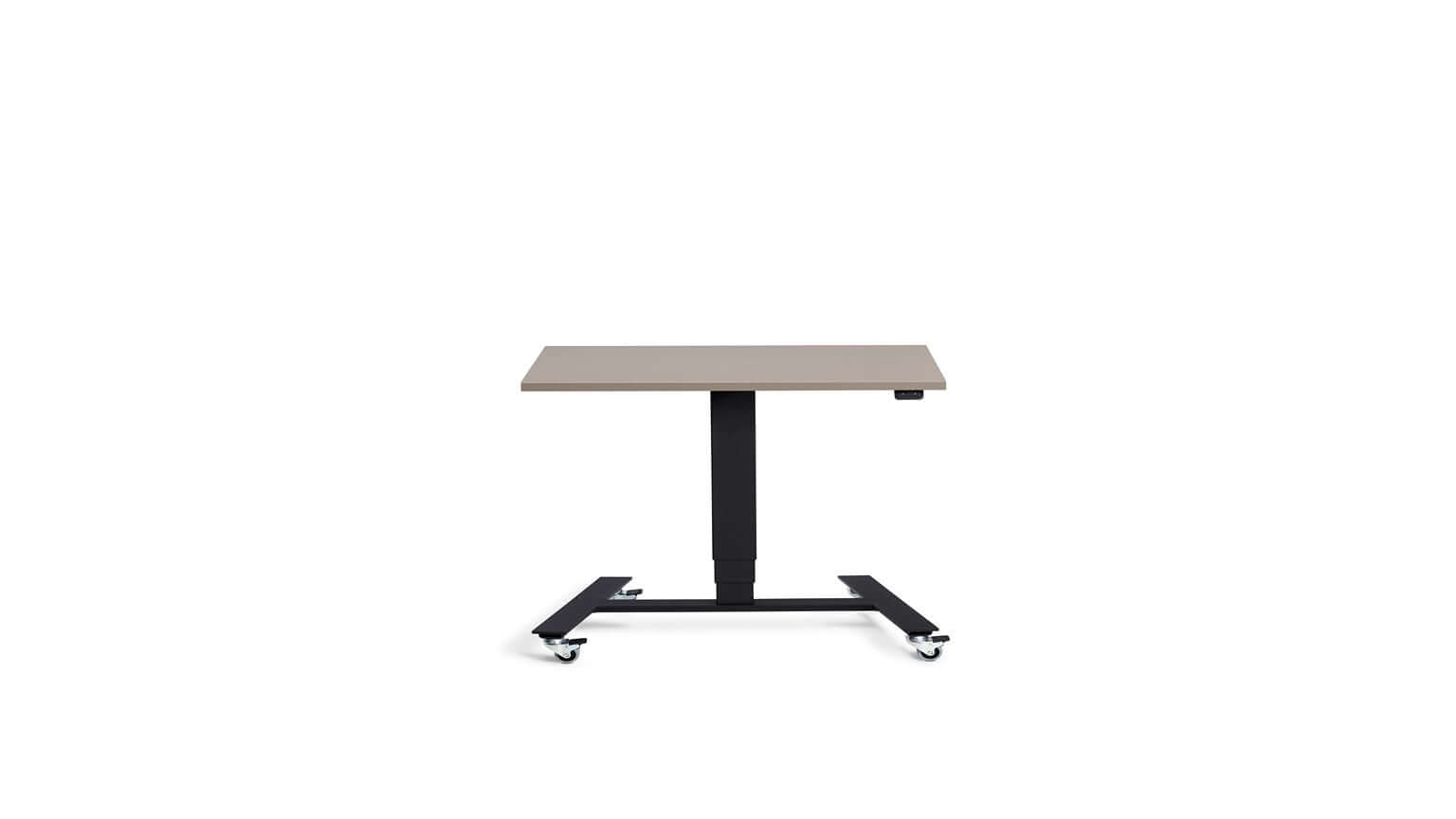 Flex: Ultra-Flexible Mobile Table - Adjustable Height, Single Leg Design, Tabletop 90 x 60 cm