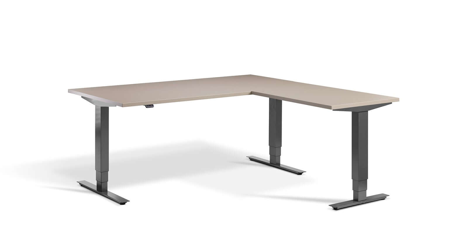 Advance Corner: Triple Motor Height Adjustable Desk - Premium Corner Standing Desk, 160kg Load, Tabletop 180 x 160cm