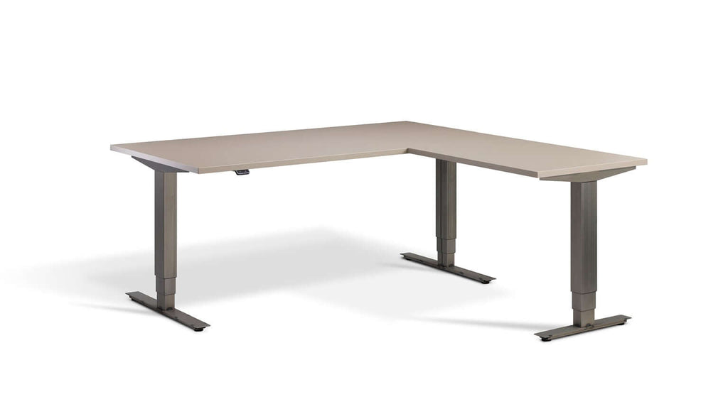 Advance Corner: Triple Motor Height Adjustable Desk - Premium Corner Standing Desk, 160kg Load, Tabletop 180 x 160cm