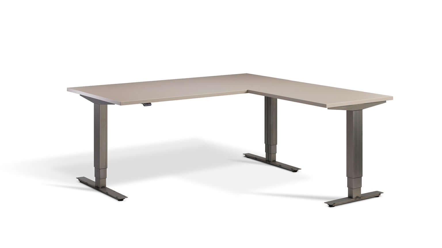 Advance Corner: Triple Motor Height Adjustable Desk - Premium Corner Standing Desk, 160kg Load, Tabletop 180 x 160cm