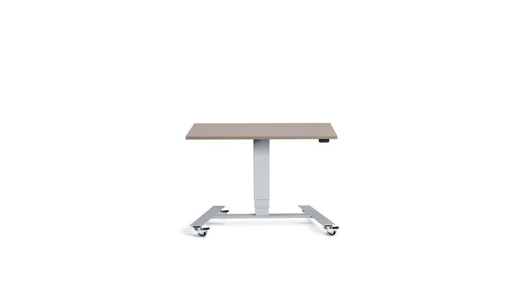 Flex: Ultra-Flexible Mobile Table - Adjustable Height, Single Leg Design, Tabletop 80 x 60 cm