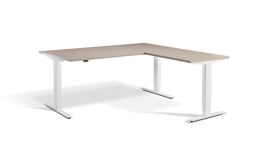 Advance Corner: Triple Motor Height Adjustable Desk - Premium Corner Standing Desk, 160kg Load, Tabletop 180 x 160cm