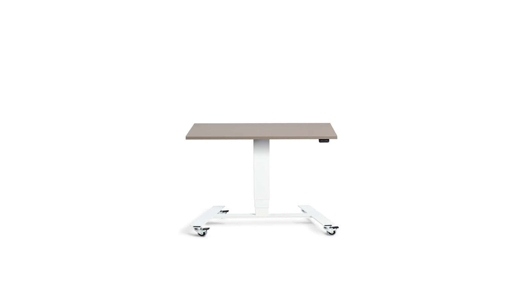 Flex: Ultra-Flexible Mobile Table - Adjustable Height, Single Leg Design, Tabletop 80 x 60 cm