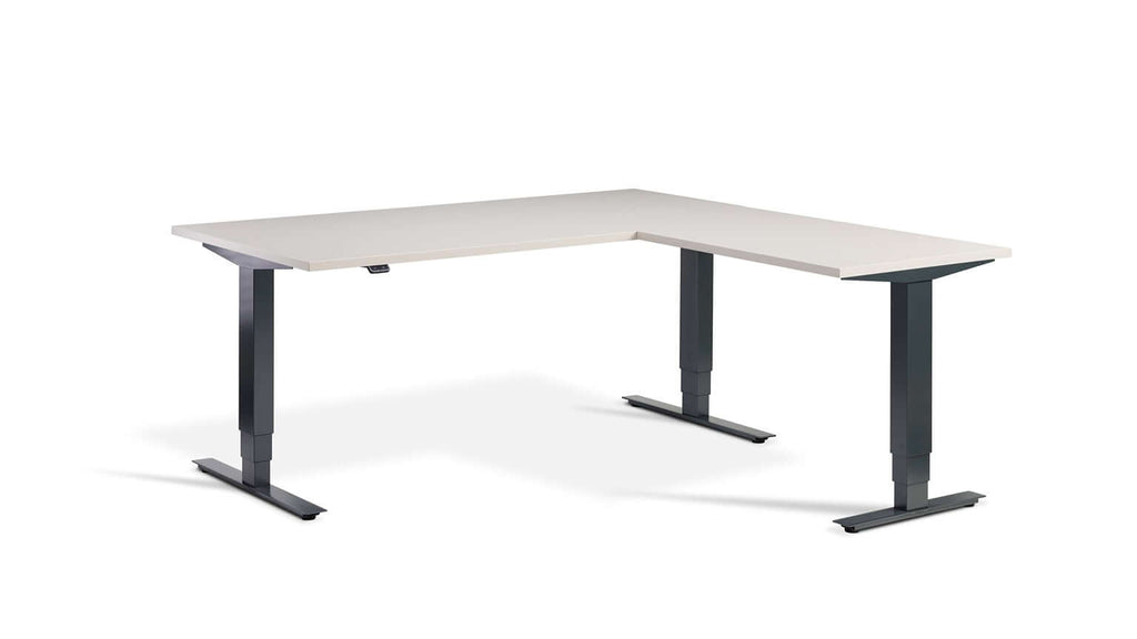 Advance Corner: Triple Motor Height Adjustable Desk - Premium Corner Standing Desk, 160kg Load, Tabletop 180 x 160cm