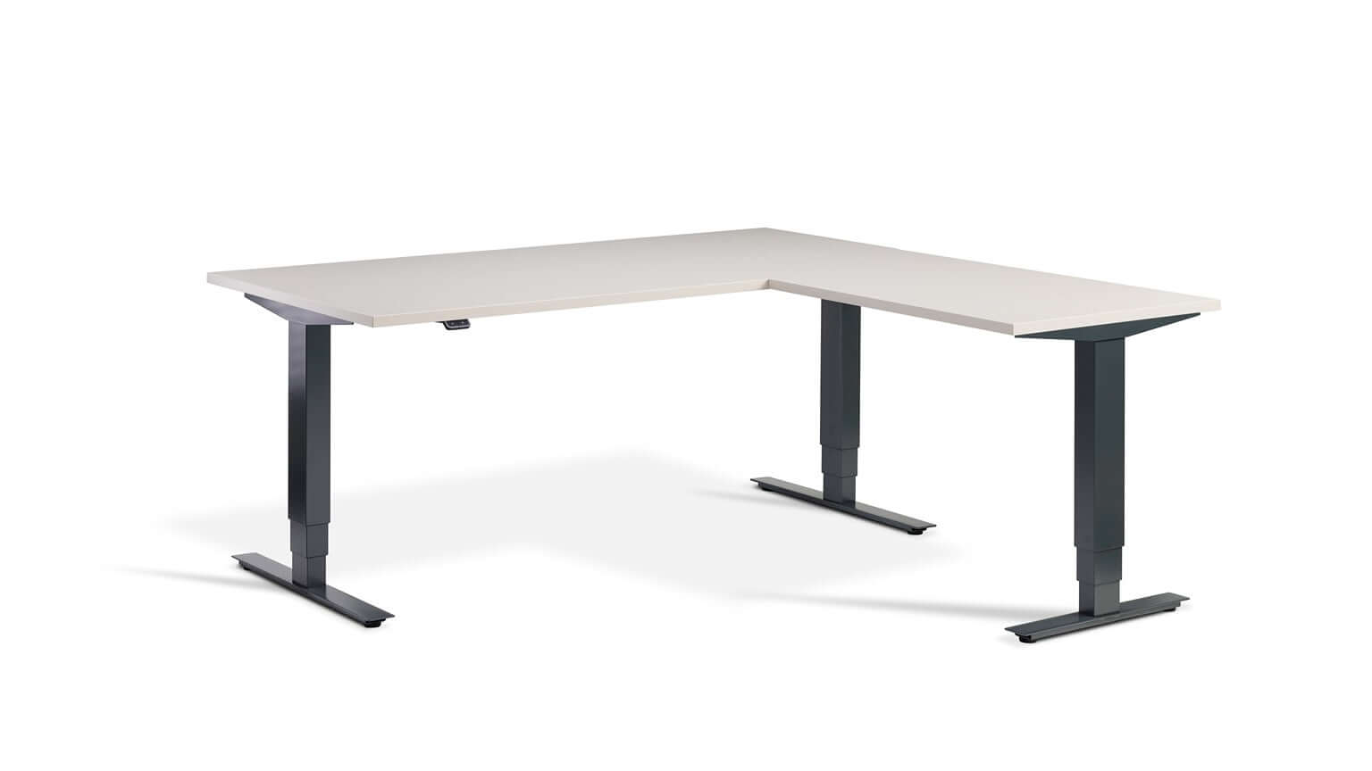 Advance Corner: Triple Motor Height Adjustable Desk - Premium Corner Standing Desk, 160kg Load, Tabletop 180 x 160cm