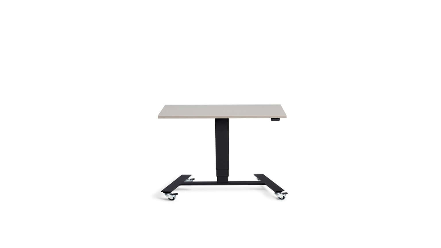 Flex: Ultra-Flexible Mobile Table - Adjustable Height, Single Leg Design, Tabletop 90 x 60 cm