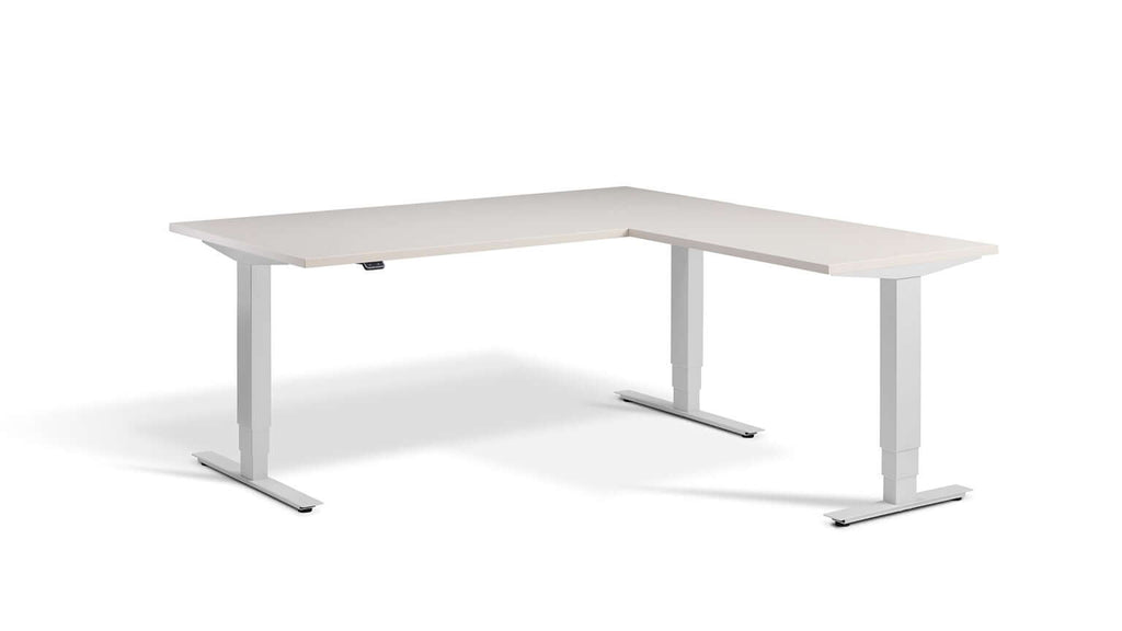 Advance Corner: Triple Motor Height Adjustable Desk - Premium Corner Standing Desk, 160kg Load, Tabletop 180 x 160cm