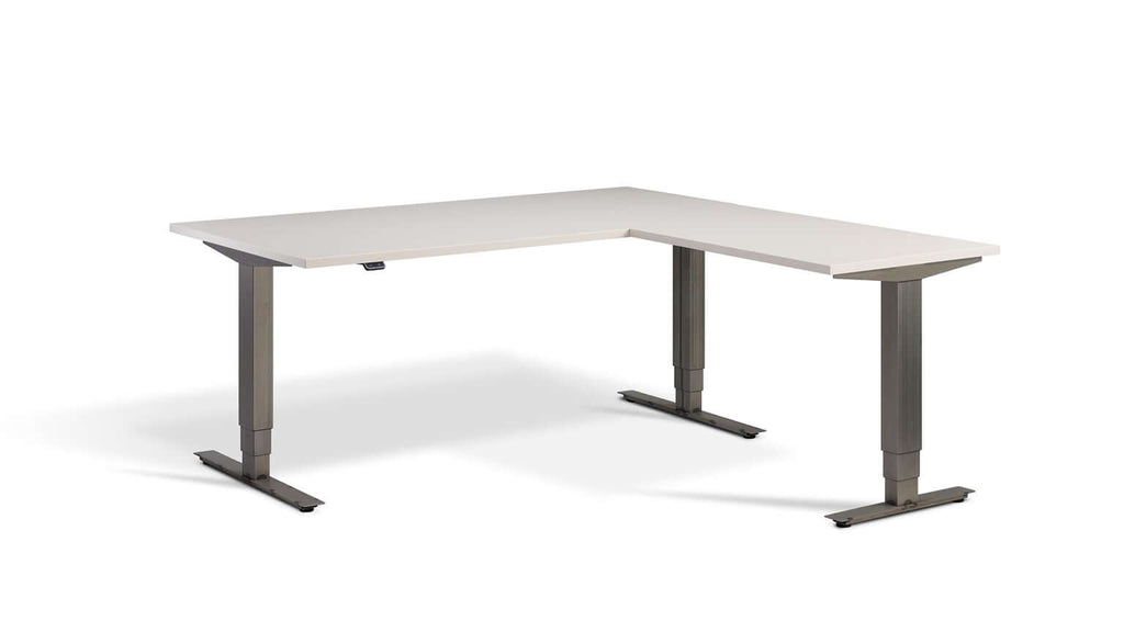 Advance Corner: Triple Motor Height Adjustable Desk - Premium Corner Standing Desk, 160kg Load, Tabletop 180 x 160cm