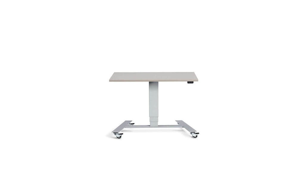 Flex: Ultra-Flexible Mobile Table - Adjustable Height, Single Leg Design, Tabletop 80 x 60 cm
