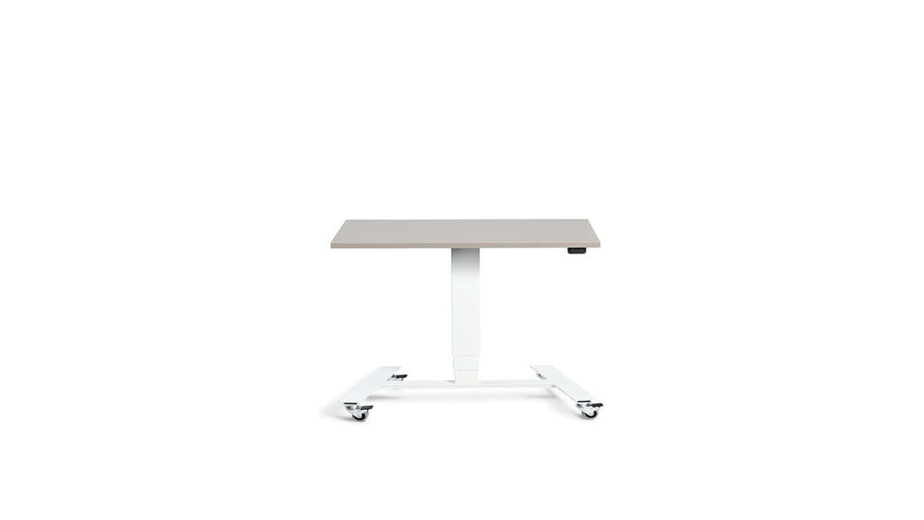 Flex: Ultra-Flexible Mobile Table - Adjustable Height, Single Leg Design, Tabletop 80 x 60 cm