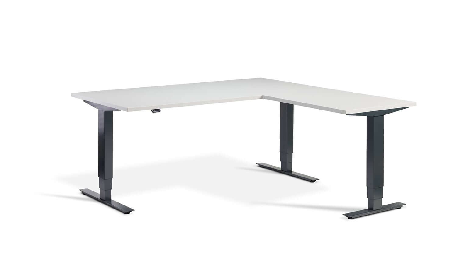 Advance Corner: Triple Motor Height Adjustable Desk - Premium Corner Standing Desk, 160kg Load, Tabletop 180 x 160cm