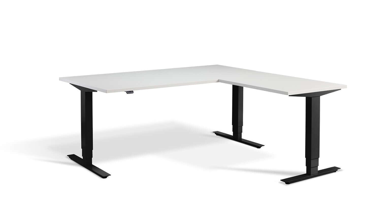 Advance Corner: Triple Motor Height Adjustable Desk - Premium Corner Standing Desk, 160kg Load, Tabletop 180 x 160cm