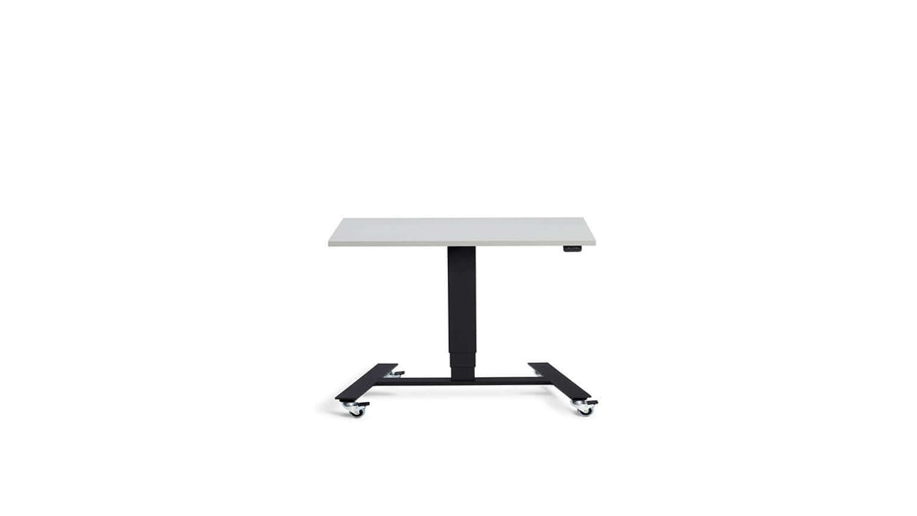 Flex: Ultra-Flexible Mobile Table - Adjustable Height, Single Leg Design, Tabletop 80 x 60 cm