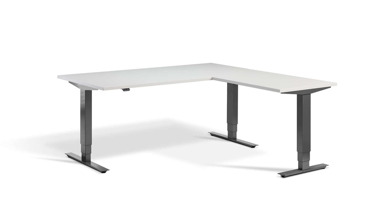 Advance Corner: Triple Motor Height Adjustable Desk - Premium Corner Standing Desk, 160kg Load, Tabletop 180 x 160cm