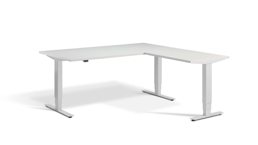 Advance Corner: Triple Motor Height Adjustable Desk - Premium Corner Standing Desk, 160kg Load, Tabletop 180 x 160cm