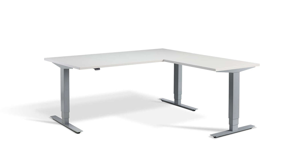 Advance Corner: Triple Motor Height Adjustable Desk - Premium Corner Standing Desk, 160kg Load, Tabletop 180 x 160cm