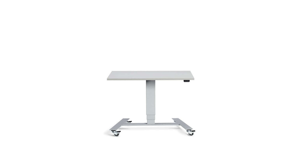Flex: Ultra-Flexible Mobile Table - Adjustable Height, Single Leg Design, Tabletop 80 x 60 cm
