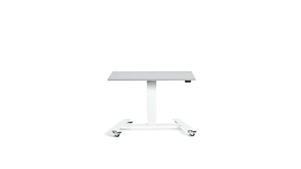 Flex: Ultra-Flexible Mobile Table - Adjustable Height, Single Leg Design, Tabletop 80 x 60 cm