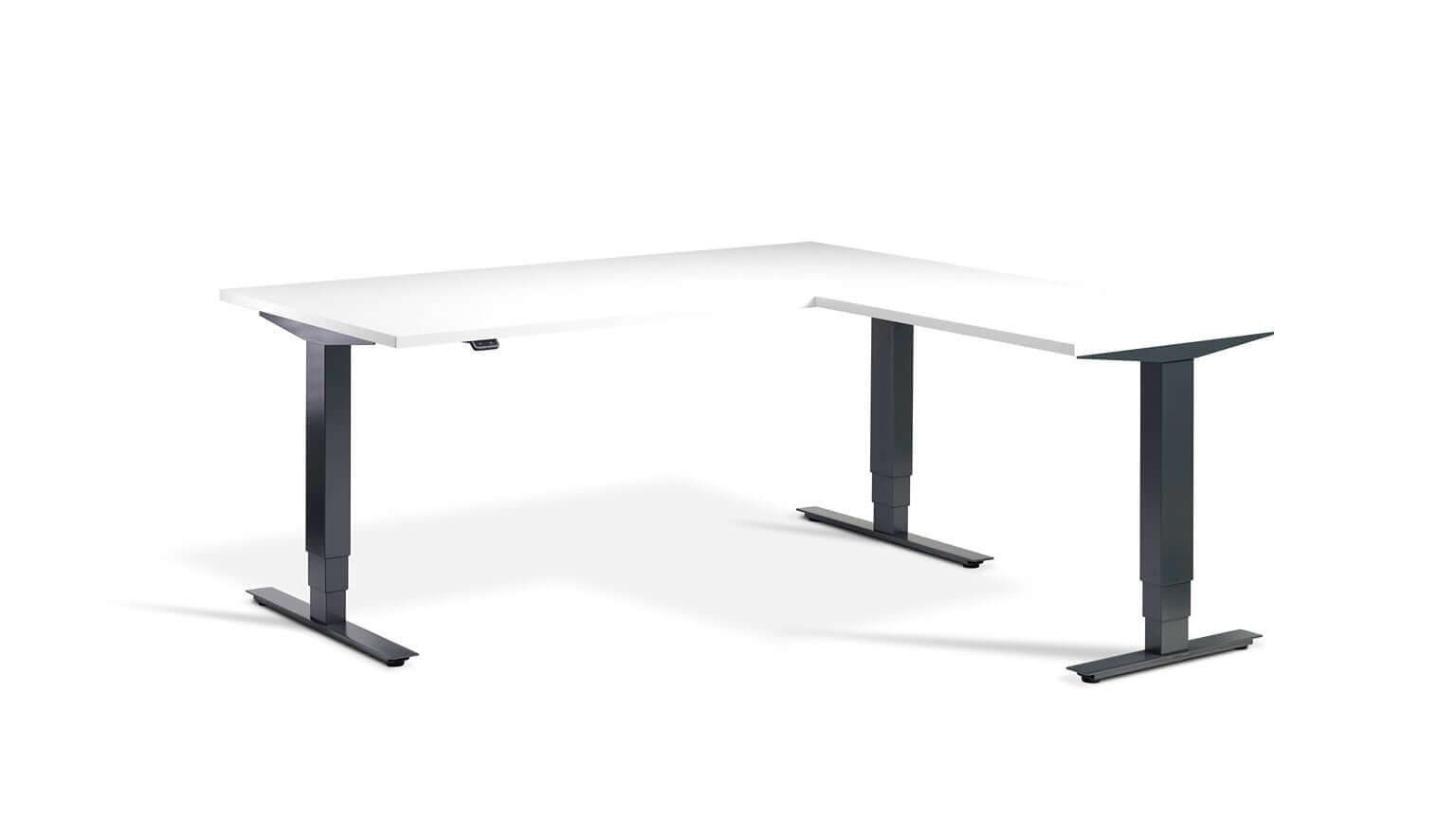 Advance Corner: Triple Motor Height Adjustable Desk - Premium Corner Standing Desk, 160kg Load, Tabletop 180 x 160cm